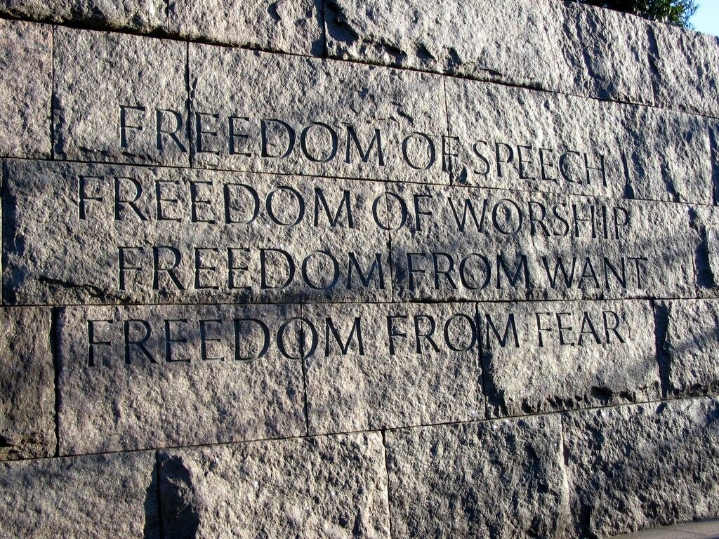 Franklin Delano Roosevelt Memorial Four Freedoms - Σόλων ΜΚΟ